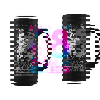 8 Year Old Unicorn For Girls 8Th Birthday Girl Party Coffee Mug - Monsterry