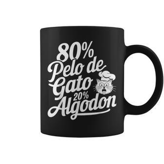 80 Pelo De Gato 20 Algodon Humor Divertido Taza de café - Regaloses