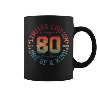 80 Year Old Vintage 1946 Limited Edition 80Th Birthday Coffee Mug - Thegiftio UK