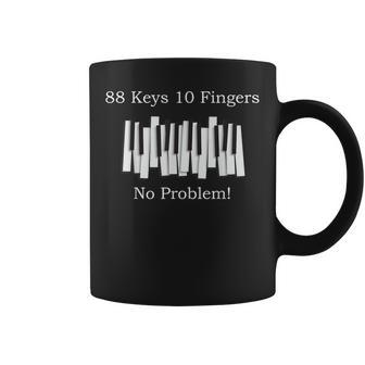 88 Teclas 10 Dedos Piano T Taza de café - Regaloses