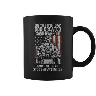 On The 8Th Day God Created Cavalry Scout Us Veteran Coffee Mug - Thegiftio UK