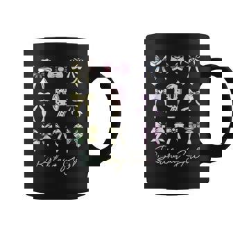 9 Year Old Birthday Girl Coquette Bow 9Th Birthday Girl Coffee Mug - Monsterry