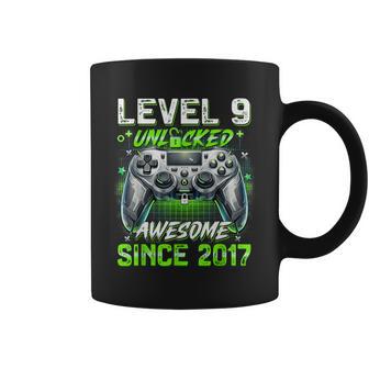 9Th Birthday Level 9 Unlocked Awesome 2017 Gamer Boys Coffee Mug | Seseable CA