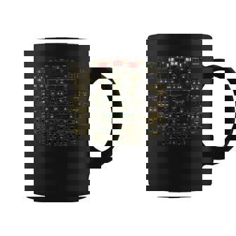 A320 オーバーヘッドパネル ライト付き 航空旅客機パイロット 長袖tシャツ コーヒーマグ - Kawaiitshirt