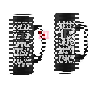 Abcのhiおかしいこんにちはアルファベット学生教師グリーティング コーヒーマグ - Kawaiitshirt