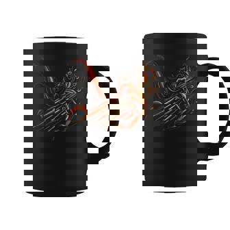 Abstract Fire Guitar Art Playing Guitar Guitarist Music Coffee Mug | Mazezy