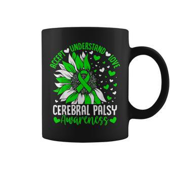 Accept Understand Love Sunflower Cerebral Palsy Awareness Coffee Mug - Monsterry
