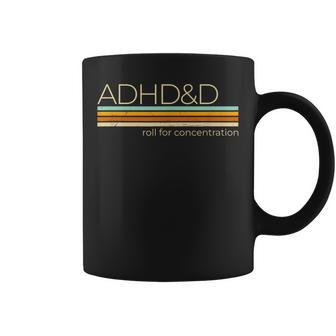 Adhd&D Roll For Concentration Small Black Coffee Mug - Thegiftio