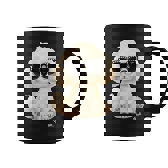 Adorable Dog With Sunglasses Coffee Mug | Mazezy