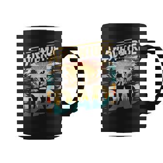Adventure Dad Hiking Camping Mountain Landscape Outdoors Coffee Mug | Mazezy