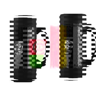 Afghanistan Germany Half Flag Afghan German Heritage Coffee Mug | Mazezy