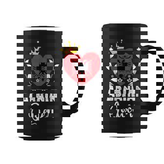 Albanian Queen Albania Flag Proud Albanian Woman Coffee Mug | Mazezy