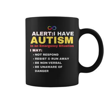 Alert I Have Autism In An Emergency Situation Awareness Coffee Mug - Thegiftio UK