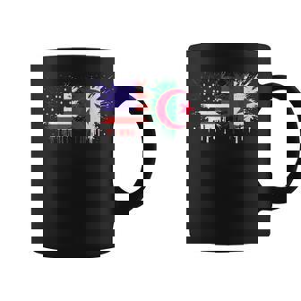 Algeria & USA Together American Half Algerian Tank Top Coffee Mug | Mazezy