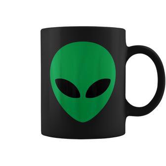 Alien Head Grün Alien Grau Tassen - Seseable