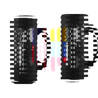 America American USA Venezuela Venezuelan Mixed DNA Flag Day Coffee Mug | Mazezy