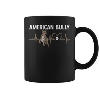 American Bully Dog Heartbeat Xl American Bully Coffee Mug - Thegiftio UK