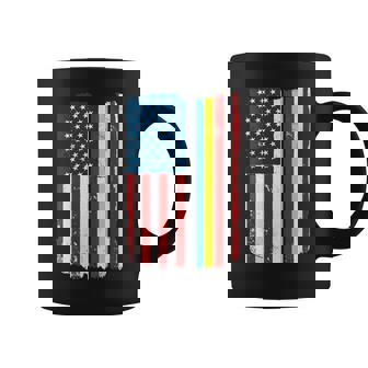 American Heritage Ukrainian Flag Ukraine America 4th Of July Coffee Mug | Mazezy