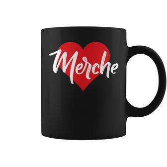 Amo A Merche Primer Nombre Yo Corazón Taza de café - Regaloses