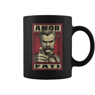 Amor Fati Nietzsche Philosophie Humoristique Propagande Destin Citation Tasse - Cadeauxyz