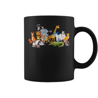 Animales Del Zoo Niños Niñas Zoo Taza de café - Regaloses