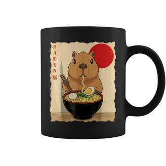 Anime Capybara Ramen Japanese Graphic Capybara Anime Coffee Mug | Mazezy