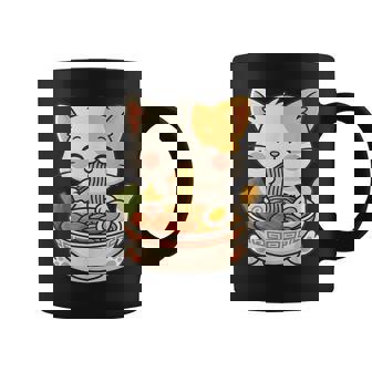 Anime Cat Ramen Japanese Cat Graphic Anime Coffee Mug - Thegiftio