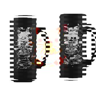 Anime Manga Gato Ramen Estética Taza de café - Regaloses