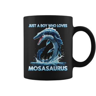 Animeolo Un Chico Que Ama Al Mosasaurio Taza de café - Regaloses