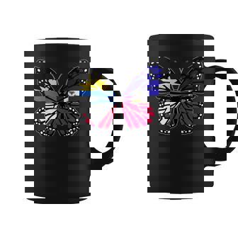 Antigua And Haiti Mix Butterfly Half Antiguan Half Haitian Tank Top Coffee Mug | Mazezy