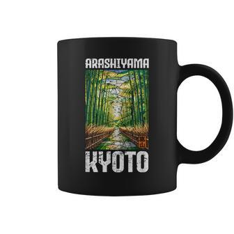 Arashiyama Kyoto Bamboo Mori Kanji Anime Otaku Souvenir Coffee Mug | Mazezy