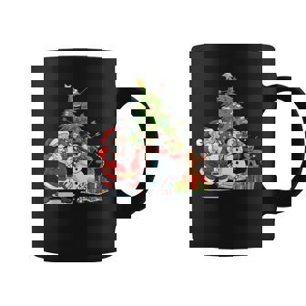 Archery Santa Snowman Christmas Tree Kids Coffee Mug | Mazezy