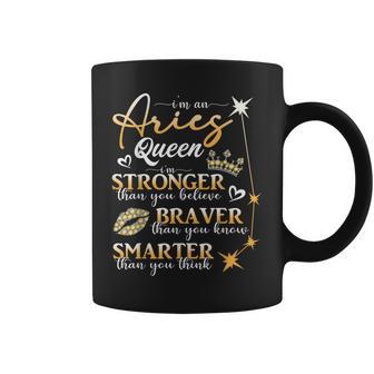 Aries Queen March April Birthday Aries Zodiac Sign Horoscope Coffee Mug - Thegiftio UK