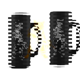 Armed Fanny Cat Tactical Kitty Graphic Tee Coffee Mug | Mazezy