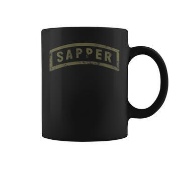 Armyapper Tab Ocp 胸にグリーン アンティーク調 コーヒーマグ - Kawaiitshirt
