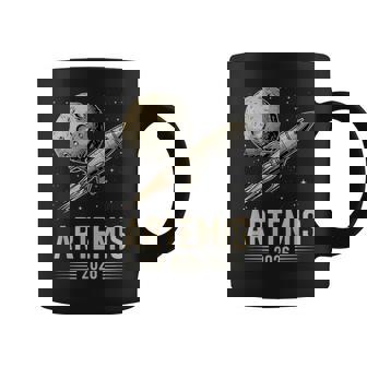 Artemis 2 Launch To The Moon Mission Retro Rocket Ship Coffee Mug - Thegiftio