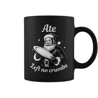 Ate Left No Crumbs Santa Christmas Meme Graphic Print Coffee Mug - Monsterry