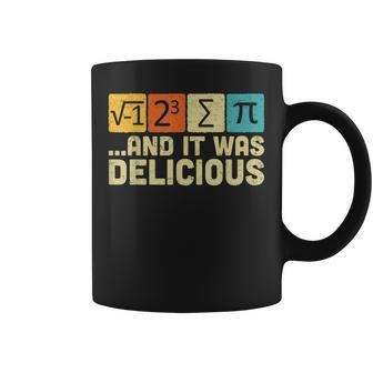 I Ate Some Pie And It Was Delicious Math Pun Pi Day Coffee Mug - Thegiftio UK