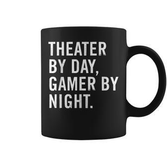 Theater By Day Gamer By Night Coffee Mug | Seseable CA