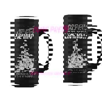 ATV Four Wheel Come Pretty Leave Muddy Real Girls Adventure Tank Top Coffee Mug | Mazezy