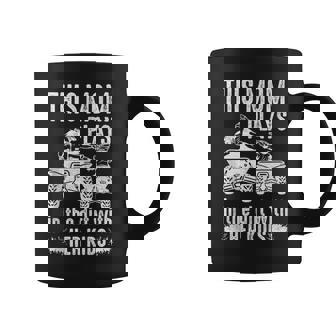 ATV Four Wheeler Mom Plays In Dirt With Her Kids Fun Tank Top Coffee Mug | Mazezy