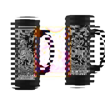 The Audacity Tarot Card Cute Rainbow Skeleton Unicorn Lover Coffee Mug - Monsterry