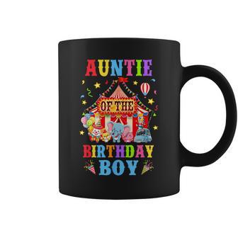 Auntie Of The Birthday For Boy Circus Carnival Theme Party Coffee Mug | Seseable UK