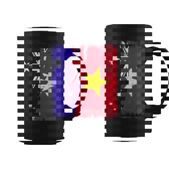 Australia Vietnam Half Flag Australian Vietnamese History Coffee Mug | Mazezy