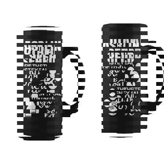 Australian Shepherd Quote Dog Paw Print Coffee Mug | Mazezy