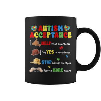 Autism Awareness Acceptance Hand Sign Language Sped Teacher Coffee Mug | Mazezy