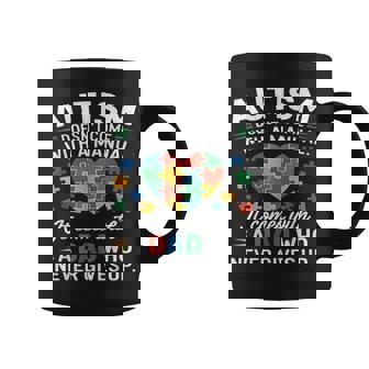 Autism Awareness Doesn't Come With Manual Autism Dad Father Coffee Mug - Monsterry