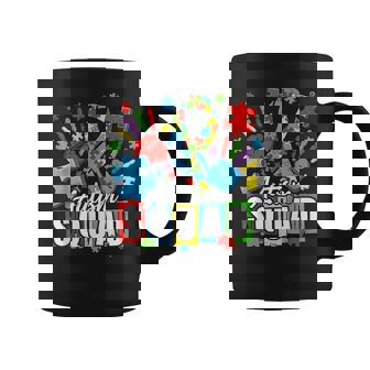 Autism Awareness Autism Support Squad Family Heart Puzzle Coffee Mug - Monsterry