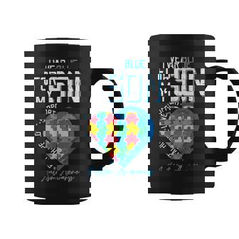 Autism I Wear Blue For My Son Awareness Dad Mom Women Coffee Mug | Seseable FR