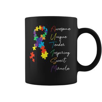 Autismo Conciencia Rompecabezas Cinta Orgulloso Autista Mamá Papá Taza de café - Regaloses